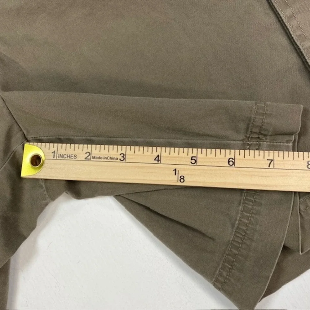 Lauren Ralph Lauren Womens Cargo Shorts Olive Brown Cotton‎ Stretch Size 10